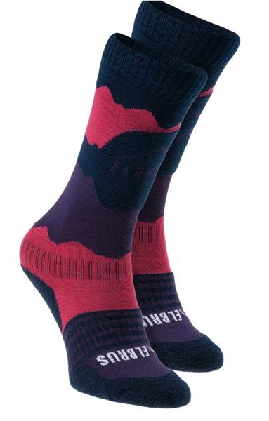 Picture of SURIN JRG Childrens Socks Navy/Lilac/Mountain berry